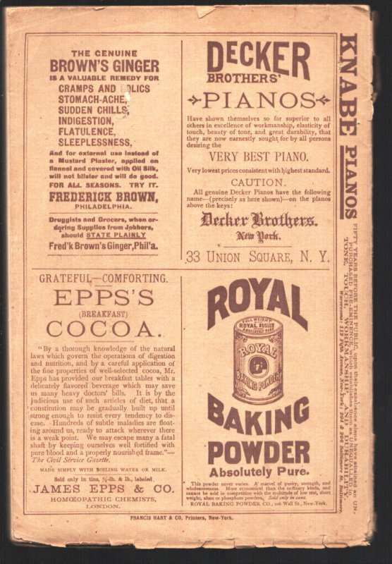 Scribner's Monthly  9/1882-pulp format-Midsummer holiday issue-Henry James-Hi...