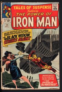 TALES OF SUSPENSE #53 1964-2nd BLACK WIDOW-IRON MAN