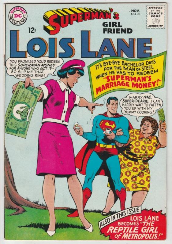 Superman's Girlfriend Lois Lane #61 (Nov-65) VF+ High-Grade Superman, Lois Lane