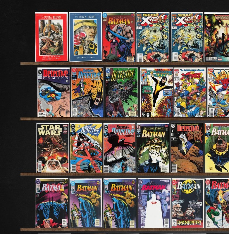 Huge Lot 150+ Comics with Batman, Detective Comics, X-Force & More!