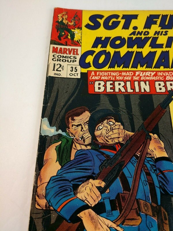 Sgt Fury & His Howling Commandos 35 Marvel Comics Oct 1966 Nick Fury WW2 Comic