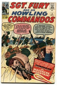 SGT FURY AND HIS HOWLING COMMANDOS-#3-MARVEL-KIRBY ART WWII 1963