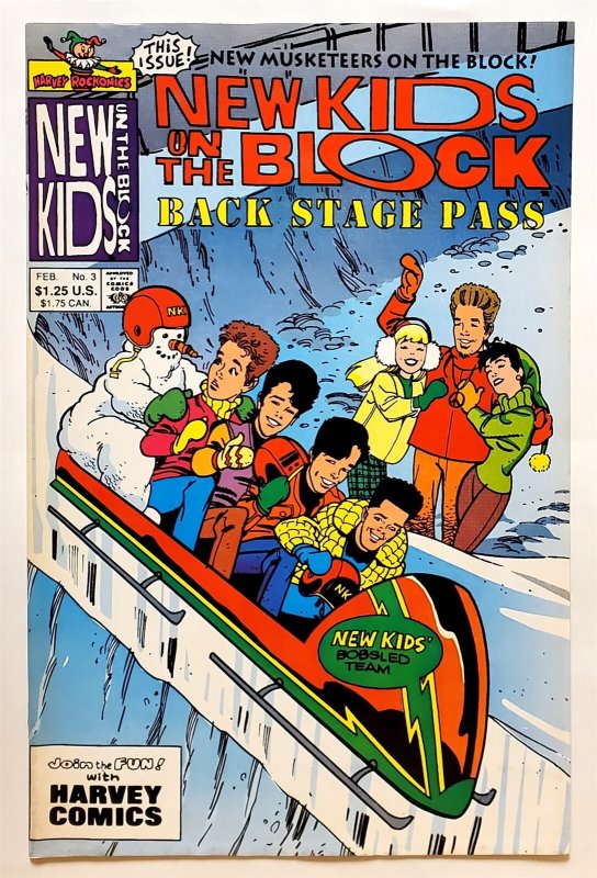 New Kids on the Block, The: Backstage Pass #3 (Feb 1991, Harvey) 6.5 FN+