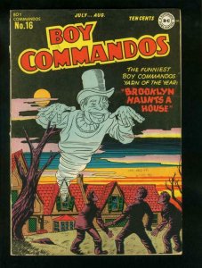 BOY COMMANDOS #16 1946-KIRBY ART-HORROR ISSUE-HAUNTED HOUSE-  vg VG 