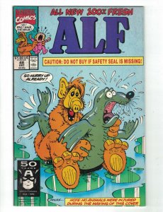 Alf #48 FN; Marvel | controversial risque seal cover 1991 - Gallagher - Manak