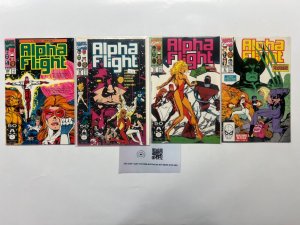 4 Alpha Flight Marvel Comic Books # 87 97 99 100 Avengers Spiderman 56 SM10