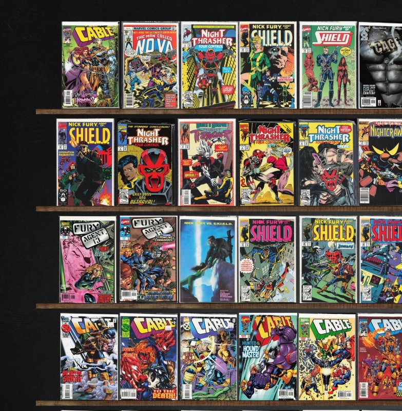 Huge Lot 150+ Comics with Cable, Nova, Night Thrasher, Nomad & More!