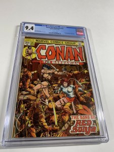 Conan The Barbarian 24 Cgc 9.4 White Pages 1st Red Sonja Marvel Bronze Age