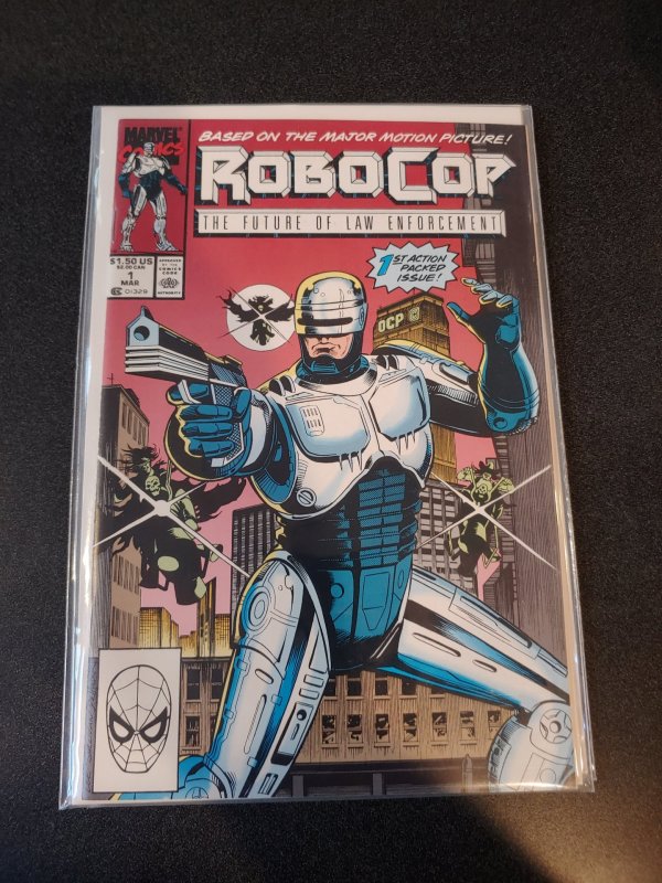 RoboCop #1 (1990) 1st Series Marvel Comics Alex Murphy Omni Detroit Movie