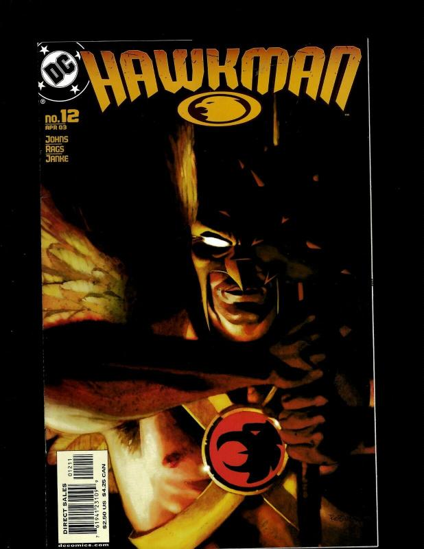 Lot of 12 Hawkman DC Comic Books #1 2 3 4 5 6 7 8 9 10 11 12 GK31