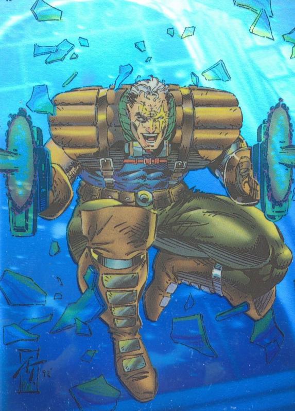 X-Men Series 2 Holithogram H-1 CABLE Skybox 1993 Hologram Trading Chase  (LotH9)