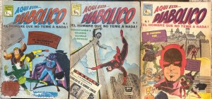 (1966) DIABOLICO (Daredevil) #6, 8, 9 La Prensa Mexico Foreign Edition!