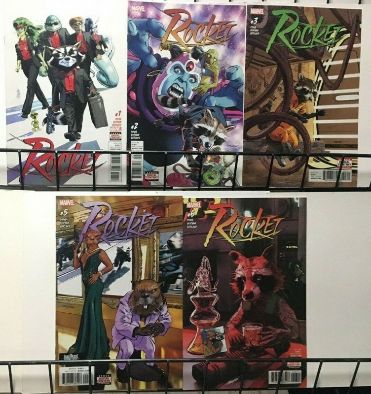 ROCKET - MARVEL - 5 ISSUES #1, 2, 3, 5, 6 - 2017 - VF