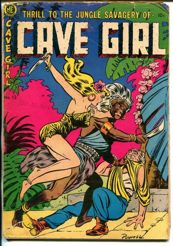 Cave Girl #12 1954-ME-Good Girl Art by Bob Powell-Thunda-VG-