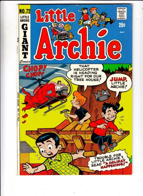 Little Archie #72 (Jul-72) FN/VF+ Mid-High-Grade Little Archie, Little Veroni...