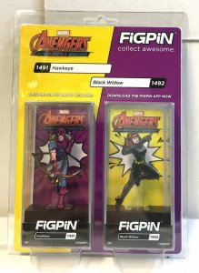 BRAND NEW FiGPiN 2 pack / Hawkeye #1491 & Black Widow #1492 wh