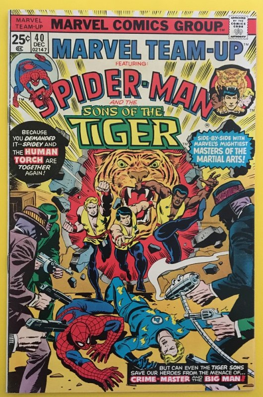 MARVEL TEAM-UP 40 SPIDER-MAN SONS OF THE TIGER 1975