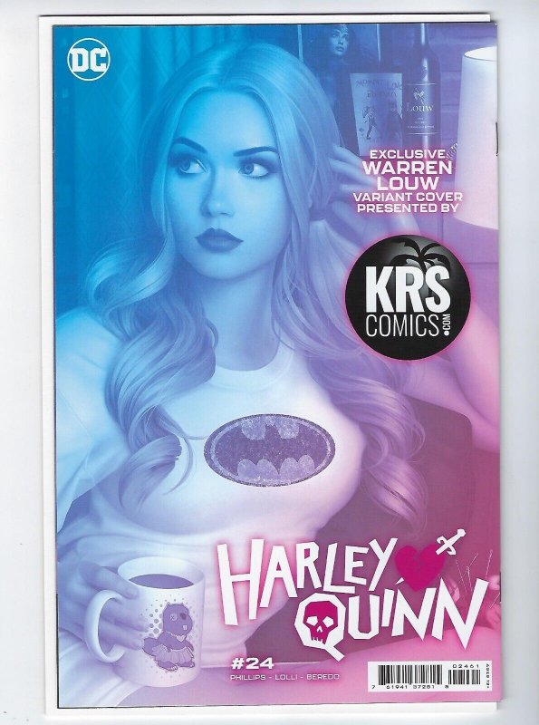 HARLEY QUINN #24 WARREN LOUW EXCLUSIVE VARIANT NM