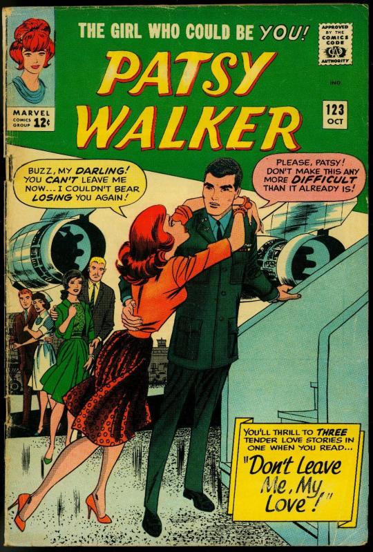 PATSY WALKER #123 1965-MARVEL ROMANCE-STAN LEE VG