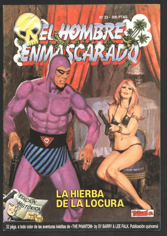 EL Hombre Enmascarado #23 1988-Colosus-Magazine format-Color interior-Spanish...