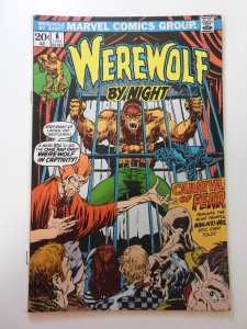 Werewolf by Night #6 (1973) VG Condition tape pull bc