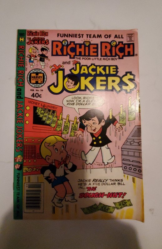 Richie Rich & Jackie Jokers #36 NM Harvey Comic Book J743