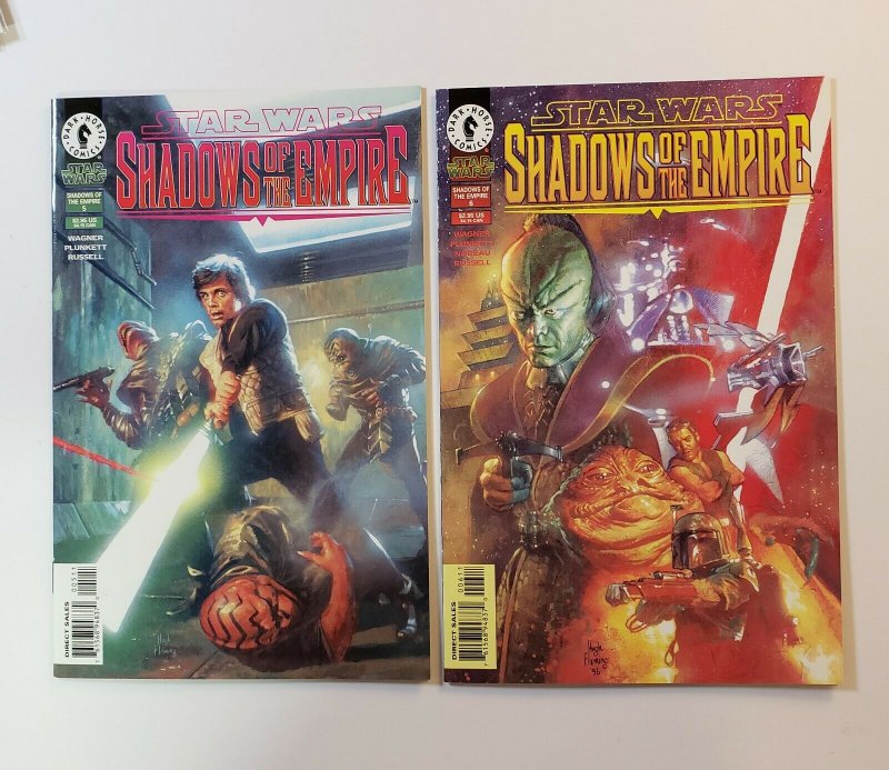 Star Wars Shadows Of The Empire #1-6 Complete Set #4 is Rare Newstand Variant 