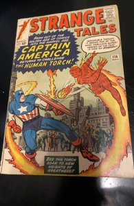 Strange Tales #114 (1963, Marvel Comics) 1st Captain America App. in Silver Age
