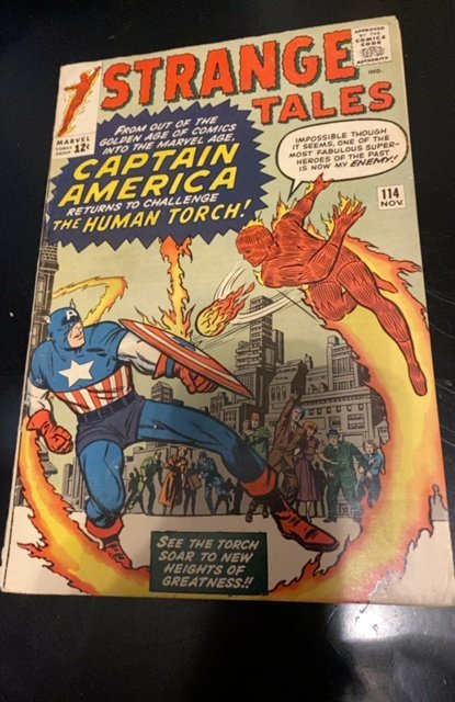 Strange Tales #114 (1963, Marvel Comics) 1st Captain America App. in Silver Age