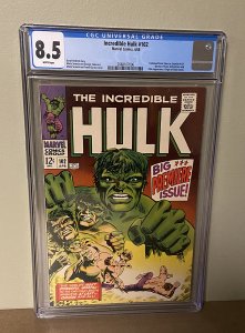 Incredible Hulk #102 (CGC 8.5 VFN+) 1st Monthly Title with Origin / 1968