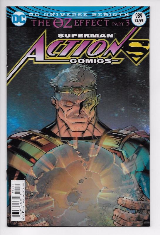 Action Comics #989 Rebirth Lenticular 3D Variant (DC, 2017) NM