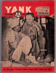 Yank 2/4/1944-Army Weekly-early Sad Sack cartoon-Ann Savage cheesecake-VG
