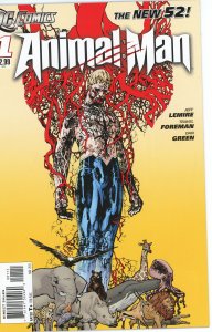 Animal Man #1  2011  9.0 (our highest grade)  New 52!  Jeff Lemire!