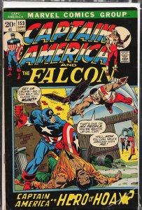 Captain America #153 (1972) Captain America and the Falcon [Key Issue]