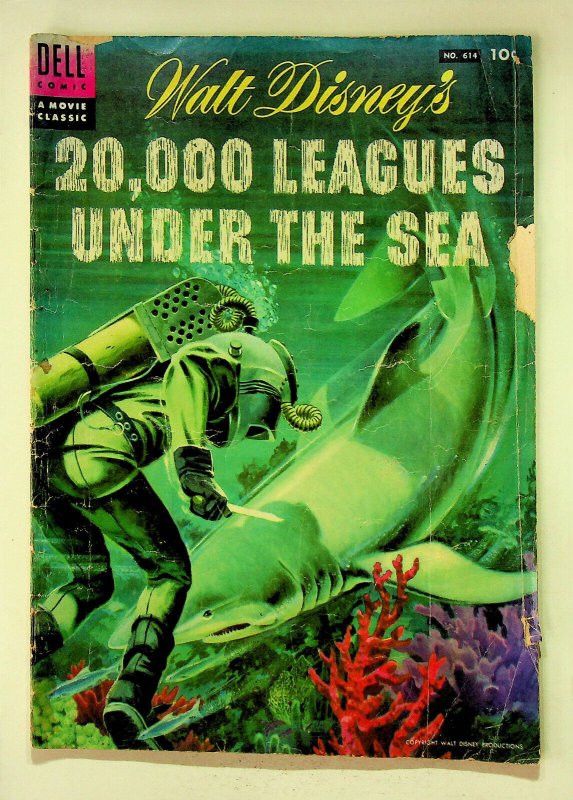 20,000 Leagues Under The Sea - Movie Classic #614 - (1954, Dell) - Fair 