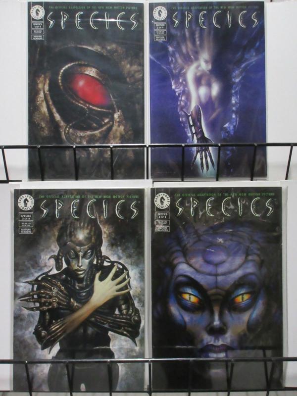 SPECIES (Dark Horse, 1995) #1-4 VF-NM COMPLETE!Film adaptation w/ Giger Monster