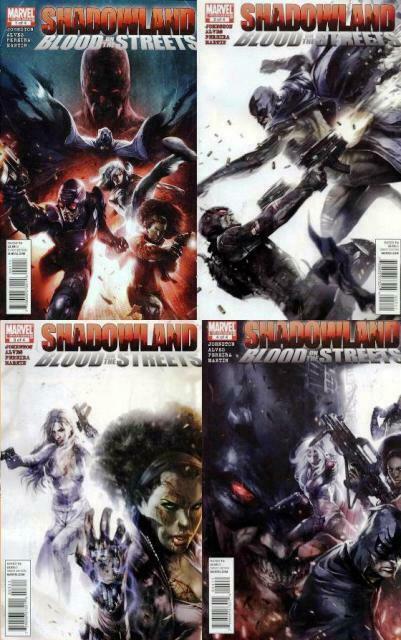 SHADOWLAND BLOOD IN THE STREETS (2010) 1-4 Silver Sable