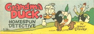 Grandma Duck Homespun Detective #2 Walt Disney Wheaties 1950 VF+