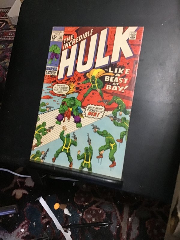 The Incredible Hulk #132 (1970) 2nd Jim Wilson! Hail Hydra! High-grade key! VF-