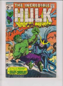 Incredible Hulk #126 FN- roy thomas  1ST VALKYRIE (secret id)  1ST NIGHT-CRAWLER