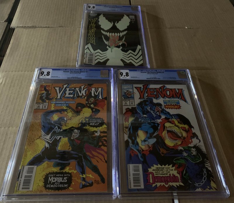 Venom Enemy Within 1 2 3 1-3 Cgc 9.8 Complete Set