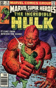 MARVEL SUPER-HEROES (1967 Series) #95 NEWSSTAND Very Good Comics Book