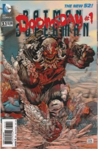 Batman Superman # 3.1 3D Lenticular Cover 2nd Printing NM DC 2014 [O2]