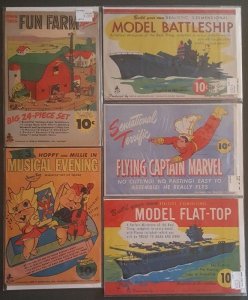 REED DIME LINE CARDBOARD MODELS AND CUT OUT TOYS (1940's)