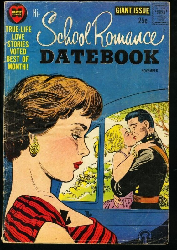 HI-SCHOOL ROMANCE DATEBOOK #1-RARE GIANT ROMANCE VG 