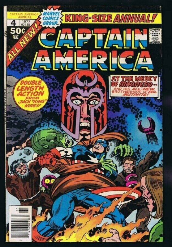 Captain America Annual #7 ORIGINAL Vintage 1977 Marvel Comics Magneto 