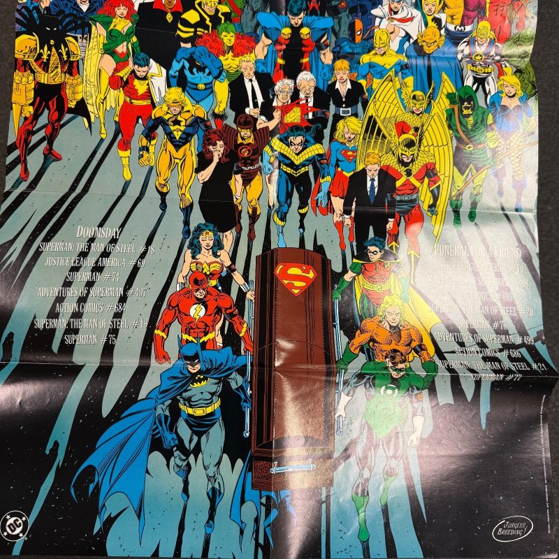 The Death of Superman Recap Comic Pinup Poster 11 ET14