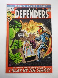 The Defenders #1 (1972) GD+ Condition cover detached, 1 in tear bc