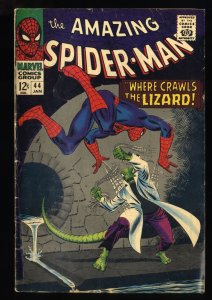 Amazing Spider-Man #44 VG+ 4.5 2nd Appearance Lizard!