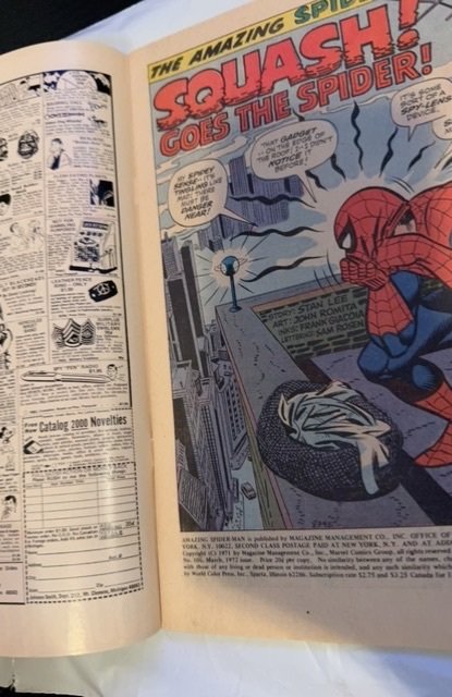 The Amazing Spider-Man #106 (1972) Squash goes the spider Romita
